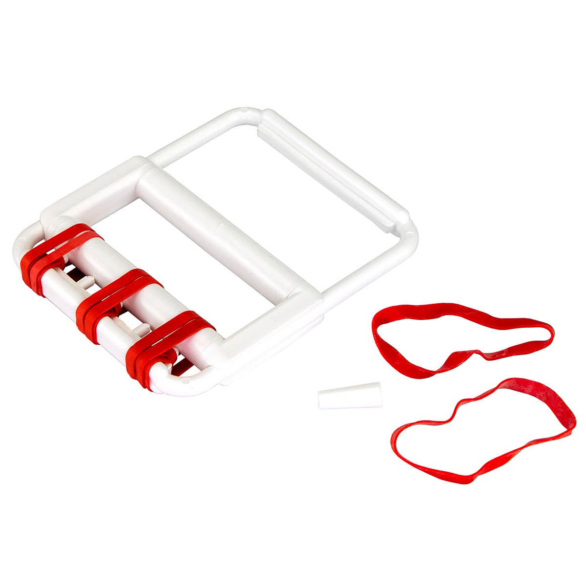 Rubber-BandHandExerciser,With5RedBandsEa