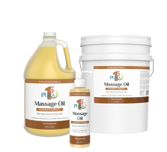 Pura1STWellness™ProfessionalCoconutTherapyMassageOil