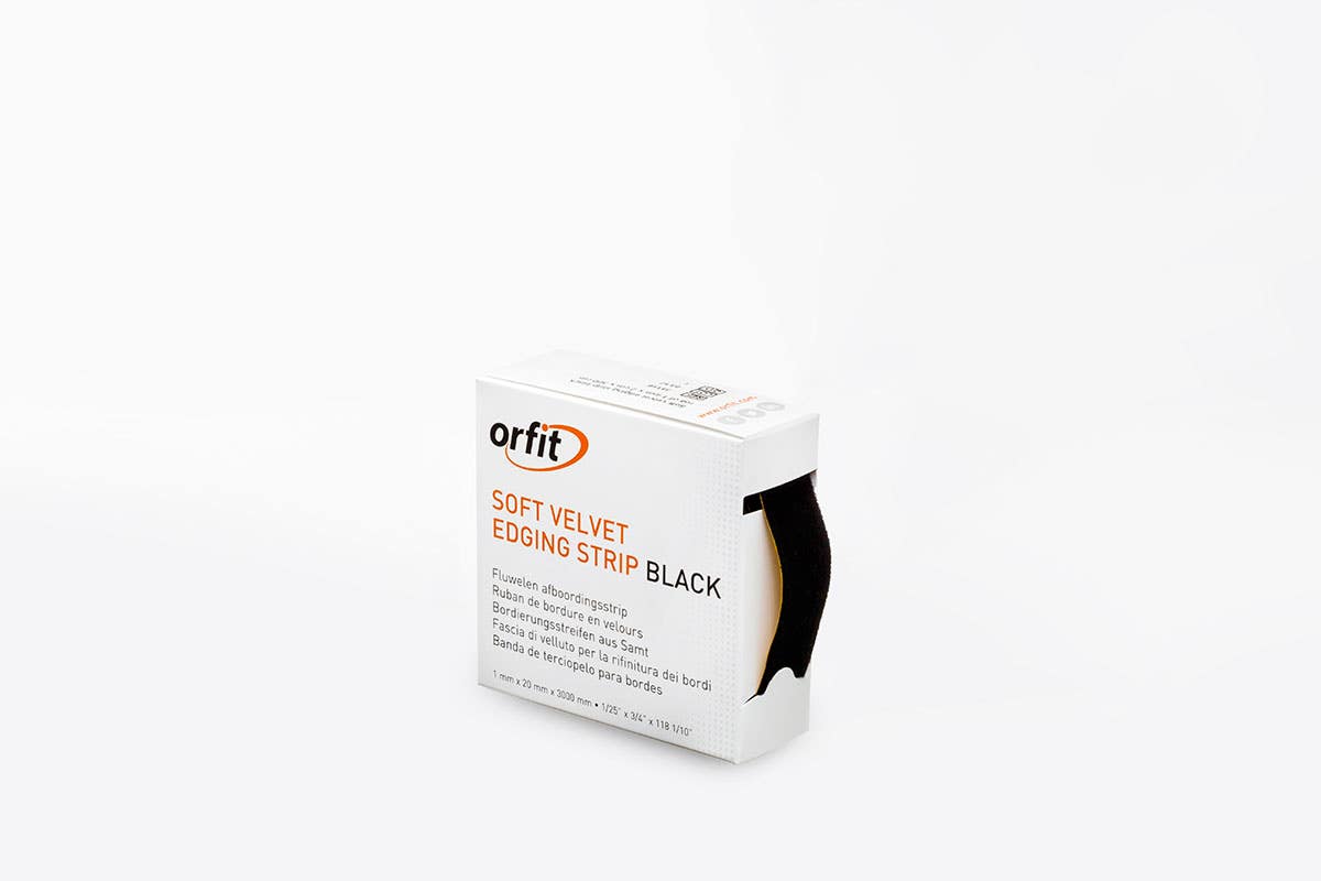 OrfitElasticSoftVelvetEdgingStrip,black