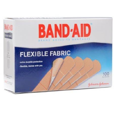 AdhesiveStripBand-Aid®1X3InchFabricRectangleTanSterile
