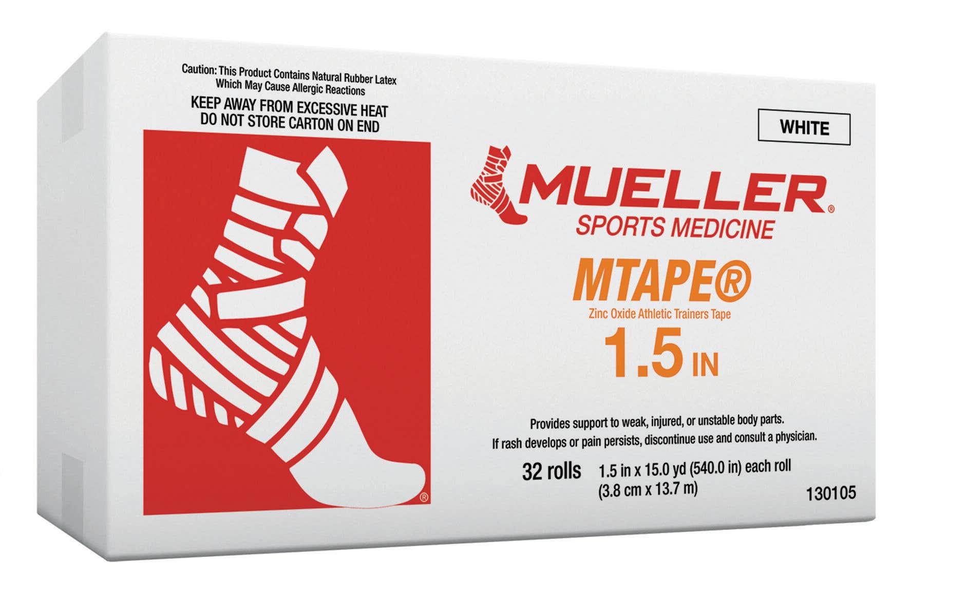 Mueller®Mtape1-1/2X15Yards,32Rolls/Package