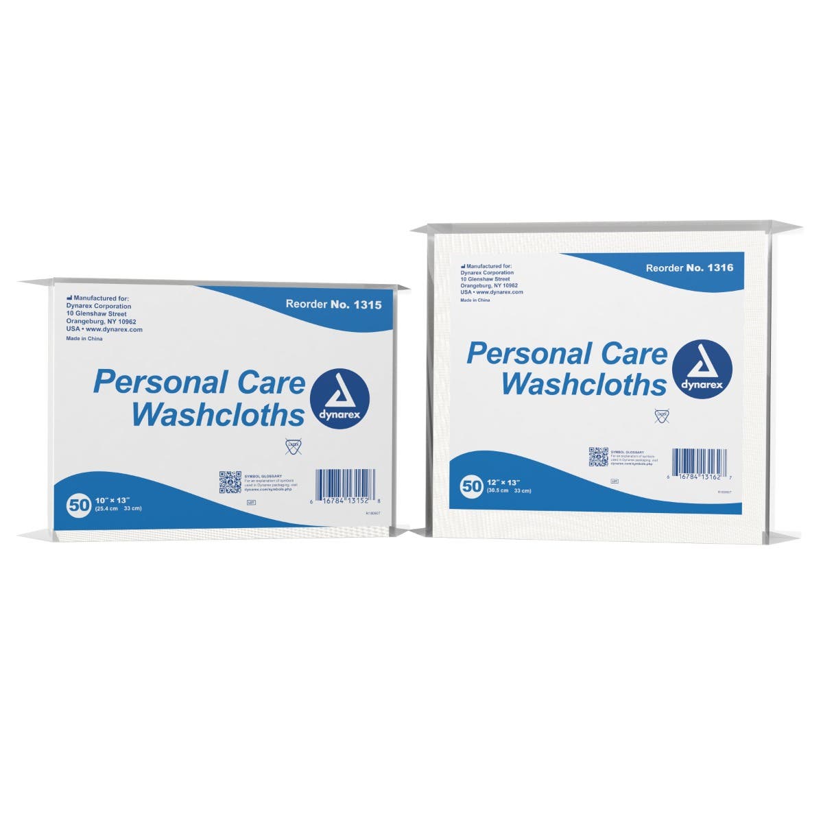 WashclothDynarexWhiteDisposable