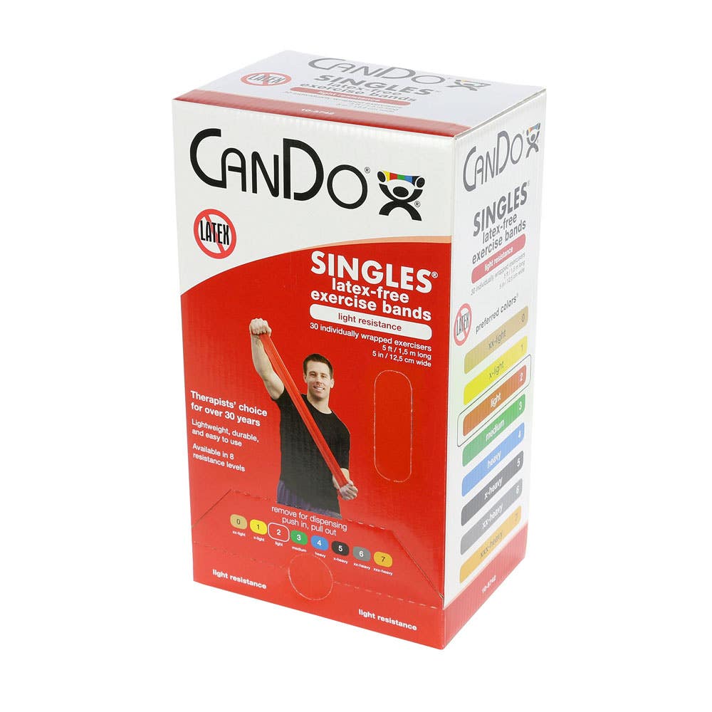 CanDo®LatexFreeExerciseBand5’Length–Box/30