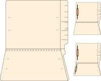 14 Pt Single Ply End Tab No Fasteners 50 Count