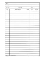 Peg-Log Ledger Cards - Blank, Dual sided - 100/Pack