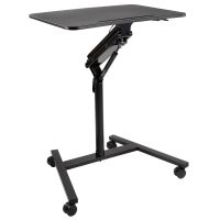Mobile Standing Desk w/ Locking Wheels Black - Each