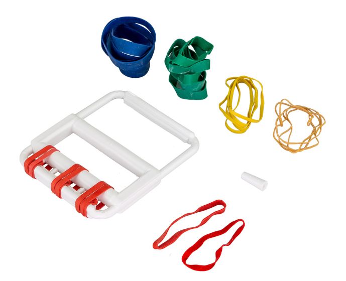 CanDo color-coded rubber band hand exerciser