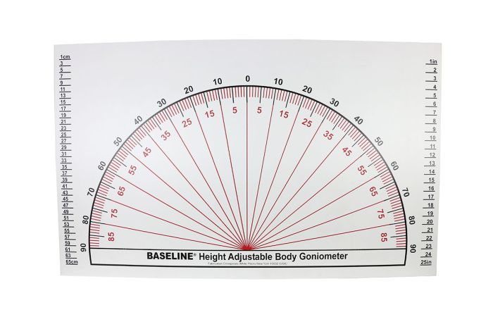 Baseline® Posture Evaluation 3 Piece Set – Protractor, Evaluator and Grid