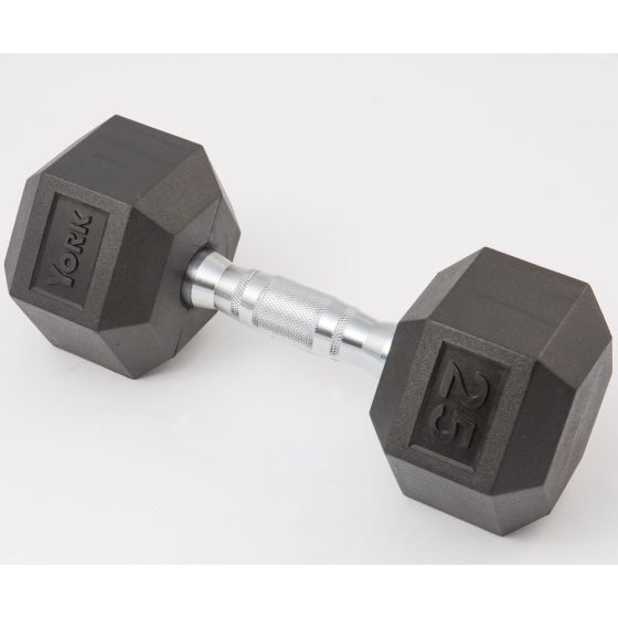 York Barbell Rubber Hex Dumbbell