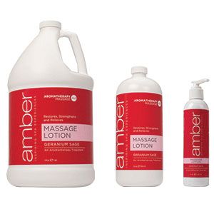Amber Geranium Sage Massage Lotion