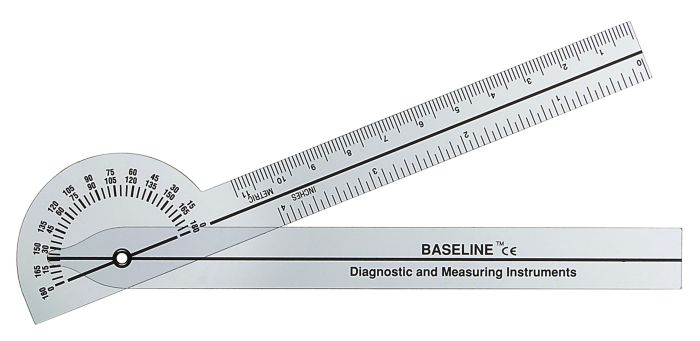 180 Degree Clear Plastic Pocket Goniometer- 6