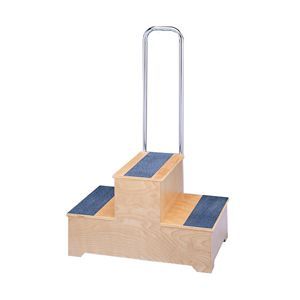 Two Step Footstool With Handrail