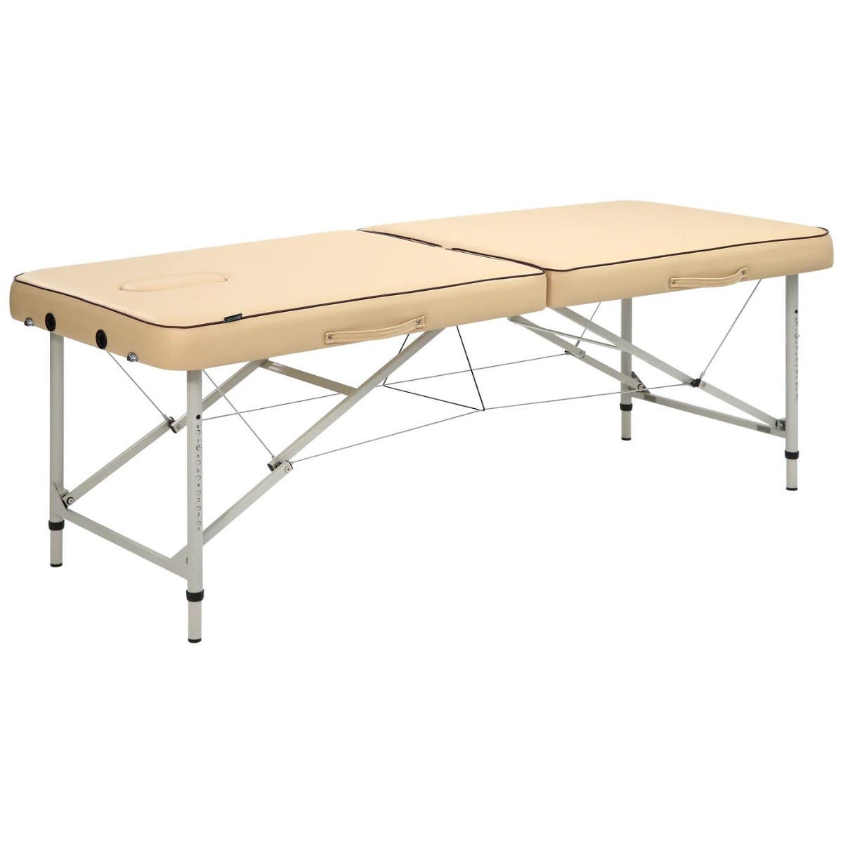 Master®Massage28”BreezeLightWeightAluminumPortableMassageTablePackage,CreamColor
