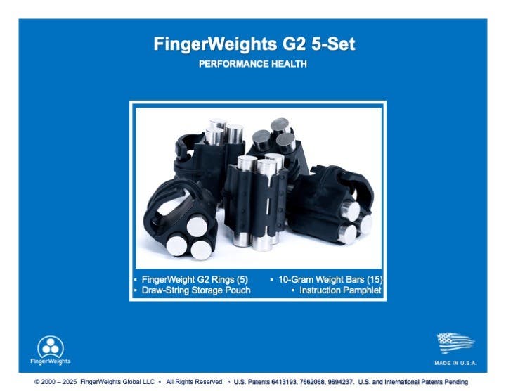FingerWeightsG25set