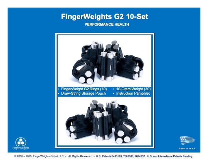 FingerWeightsG210set