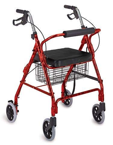 UltraLightweightAluminumRollator,4-Wheeled