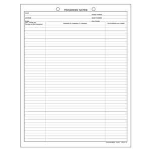 ProgressNotesForm,100/Pkg