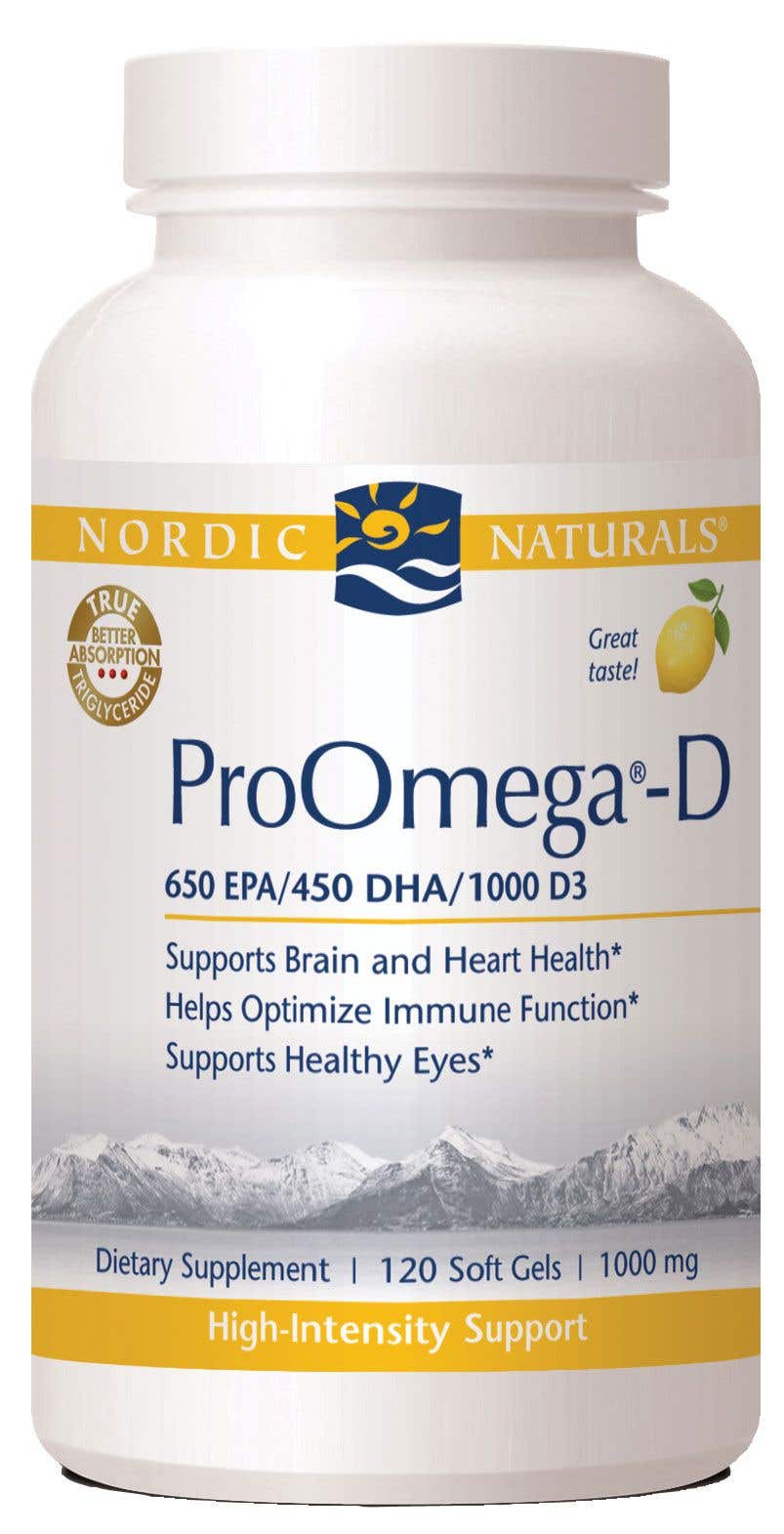 NordicNaturalsProOmega®-D,1000mg,Lemon120Count