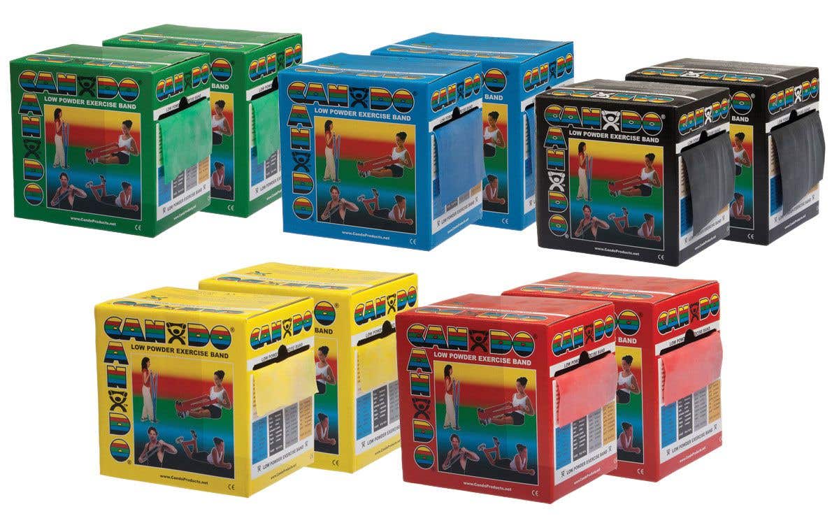 CanDo®ExerciseBandLowPowder,50YardTwinPack