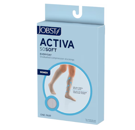 JOBSTActivaSoSoftBrocade8-15KneeHighClosedToeSandM