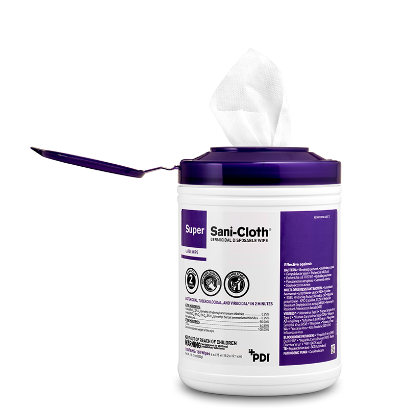 SuperSani-ClothGermicidalDisposableWipes-160Wipes